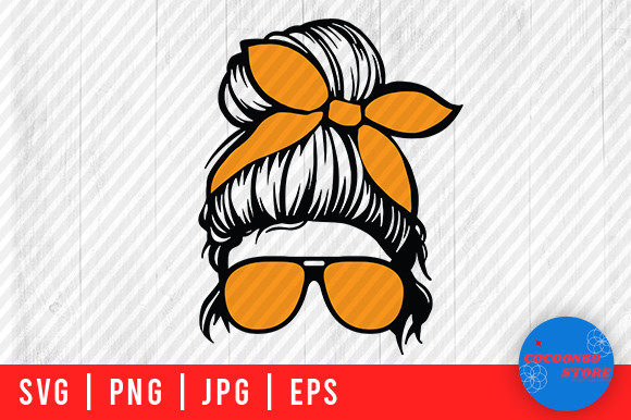 Messy Bun Mom Life Graphics for Crafts