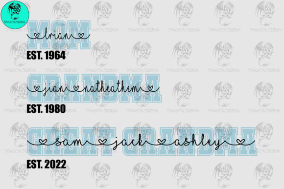 Mom Grandma Great Grandma Svg: Crafts Graphics Review